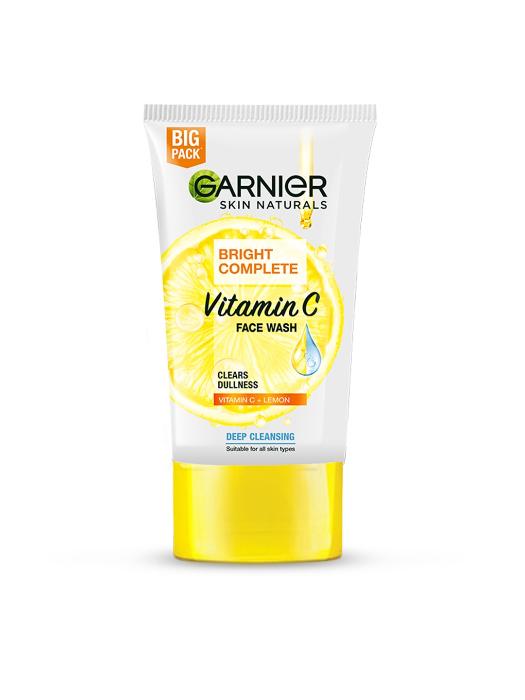 

Garnier Skin Naturals Bright Complete Vitamin C Face Wash Gel - Gentle Cleanser - 100g, Yellow