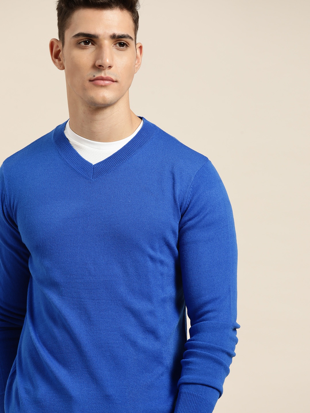 

INVICTUS Men Blue Pullover