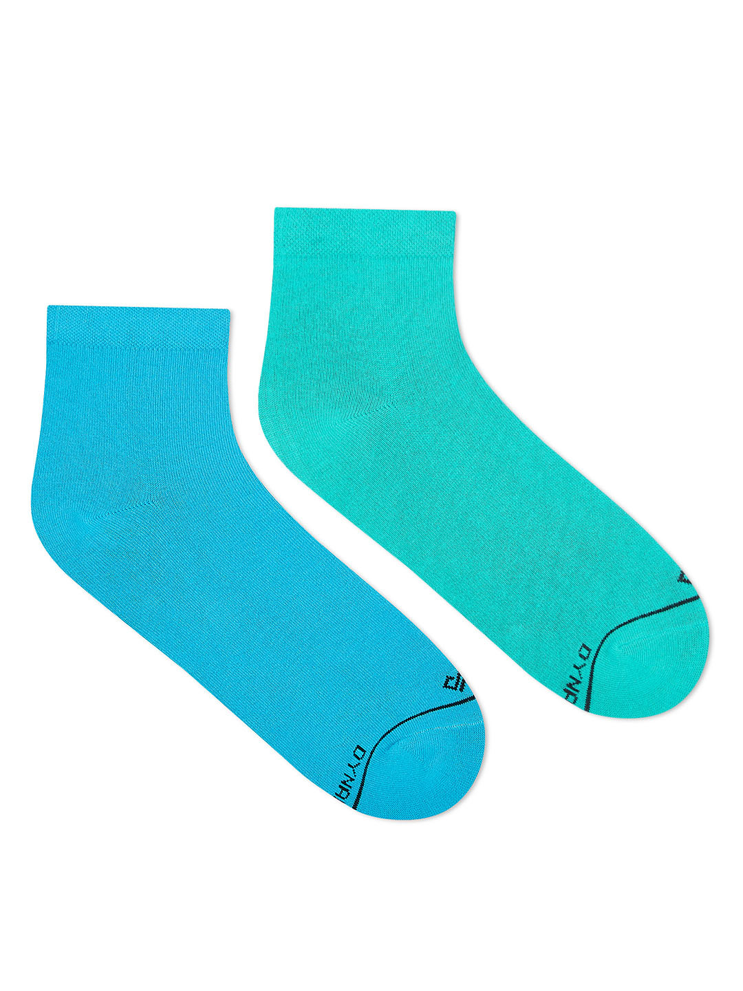 

Dynamocks Women Pack Of 2 Blue Solid Ankle-Length Socks