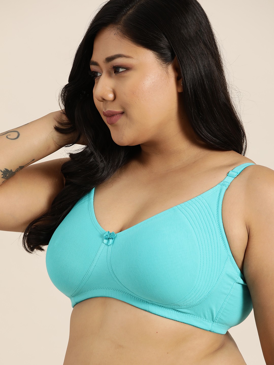 

Sztori Plus Size Blue Everyday Medium Coverage Bra