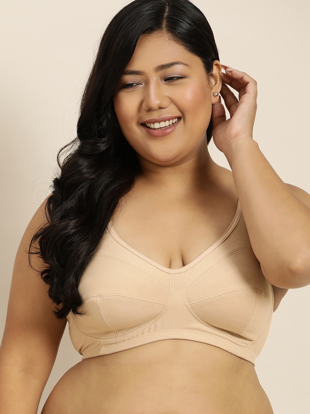 

Sztori Beige Solid Everyday Bra