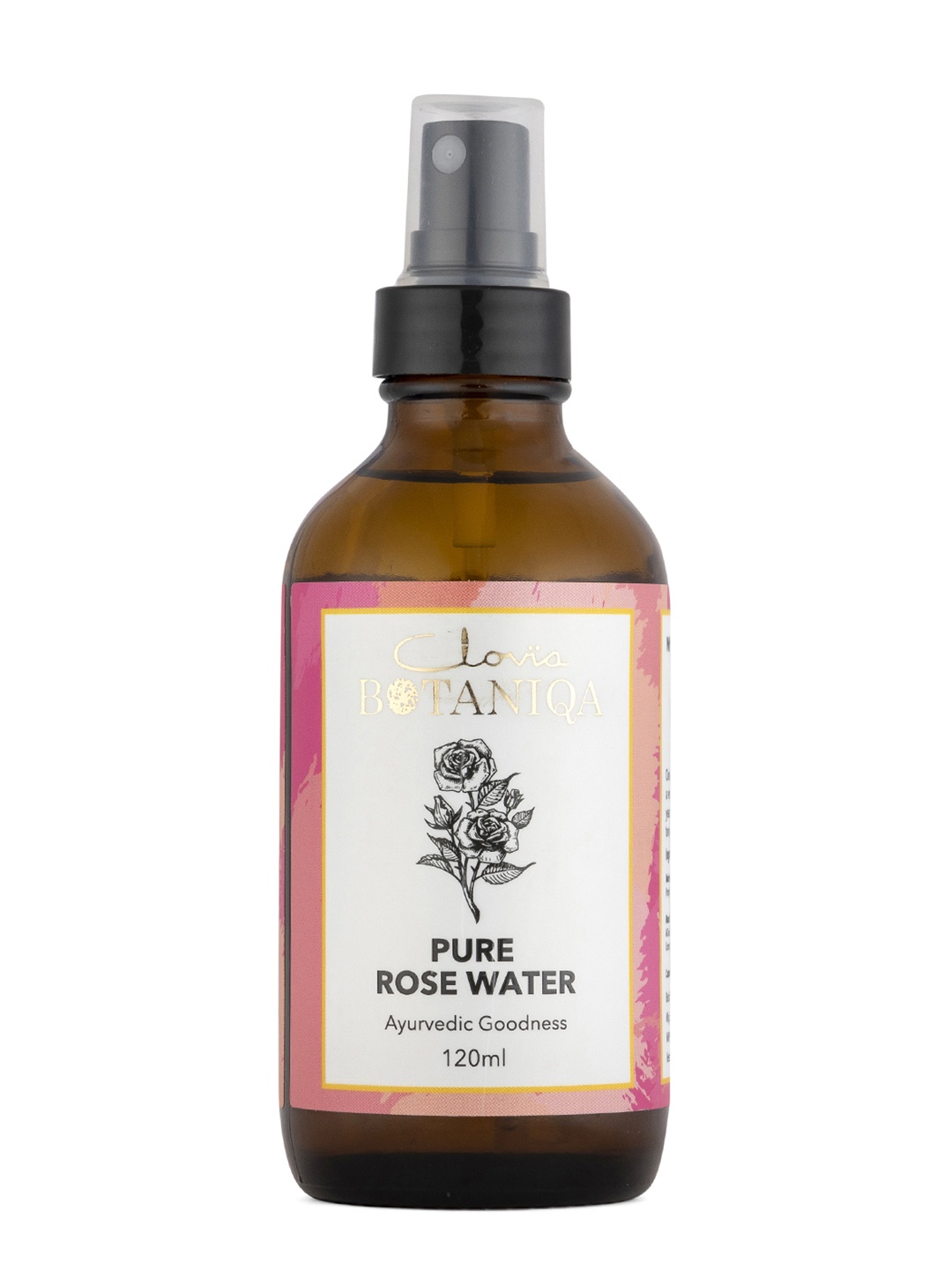 

Clovia BOTANIQA Pure Rose Water - 120 ml, Transparent