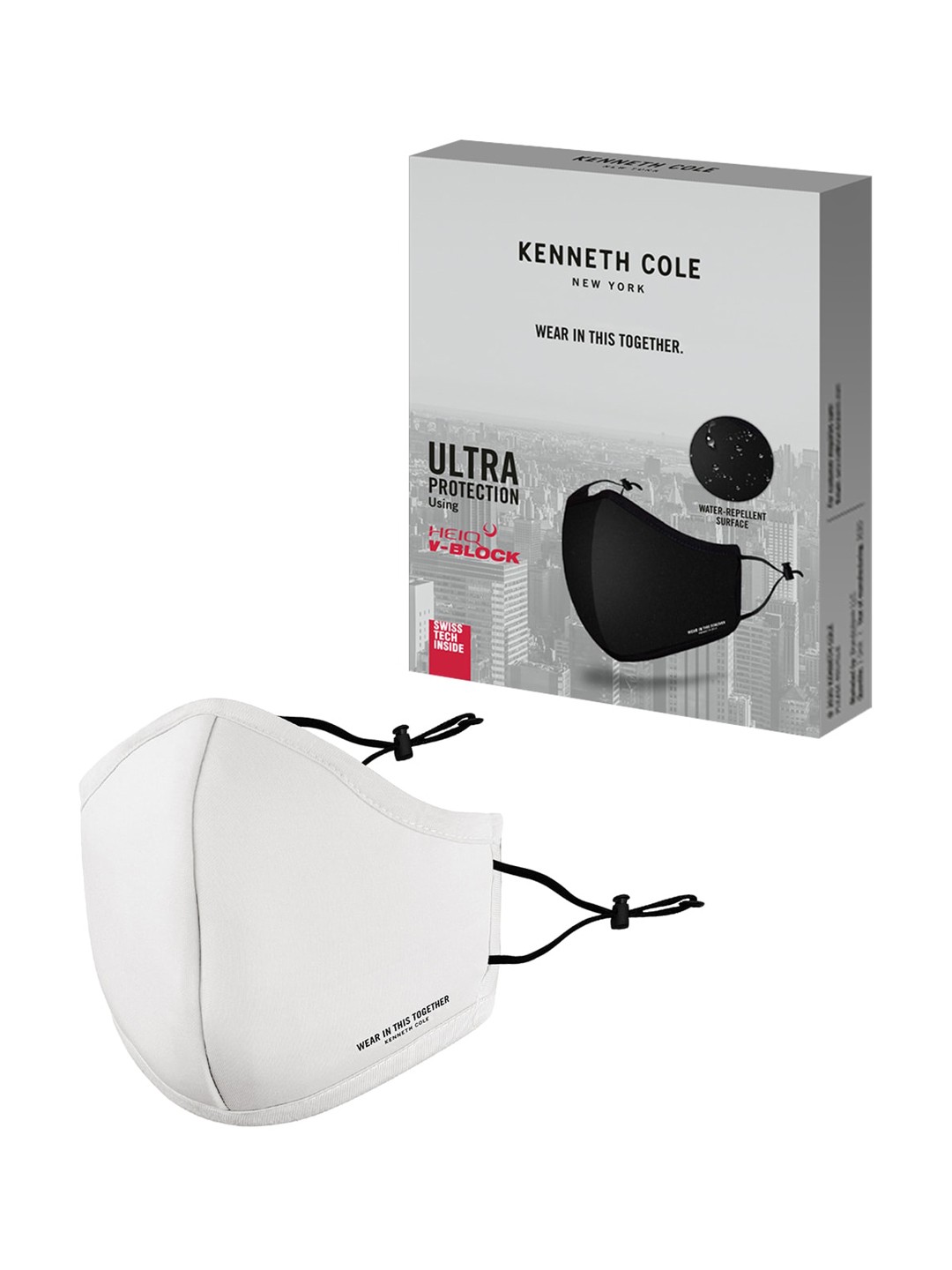 

Kenneth Cole Unisex White Solid 6 ply Outdoor Protective Outdoor Mask
