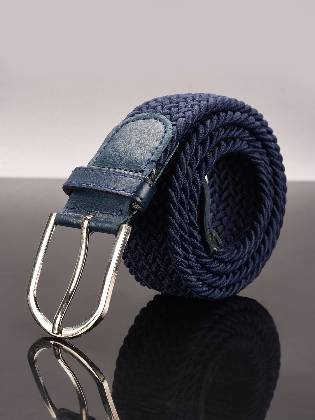 

BuckleUp Unisex Blue Braided Belt