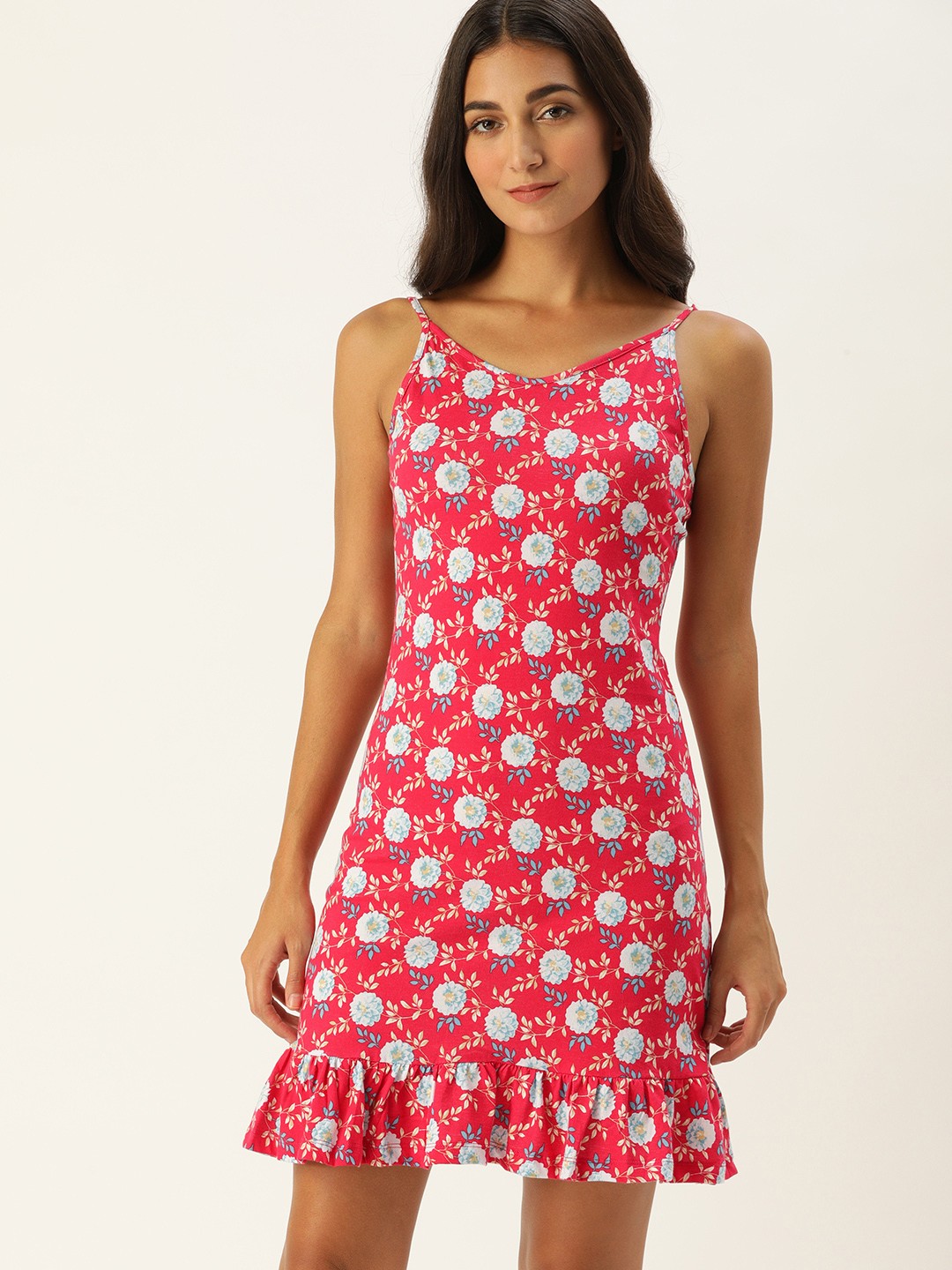 

ETC Red & White Printed Nightdress