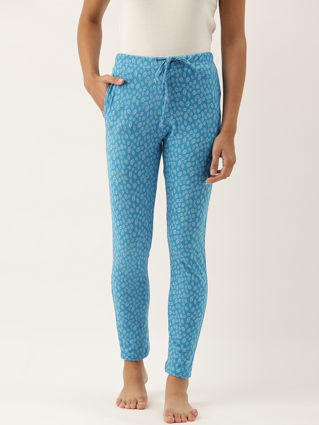 

ETC Women Blue Printed Lounge Pant