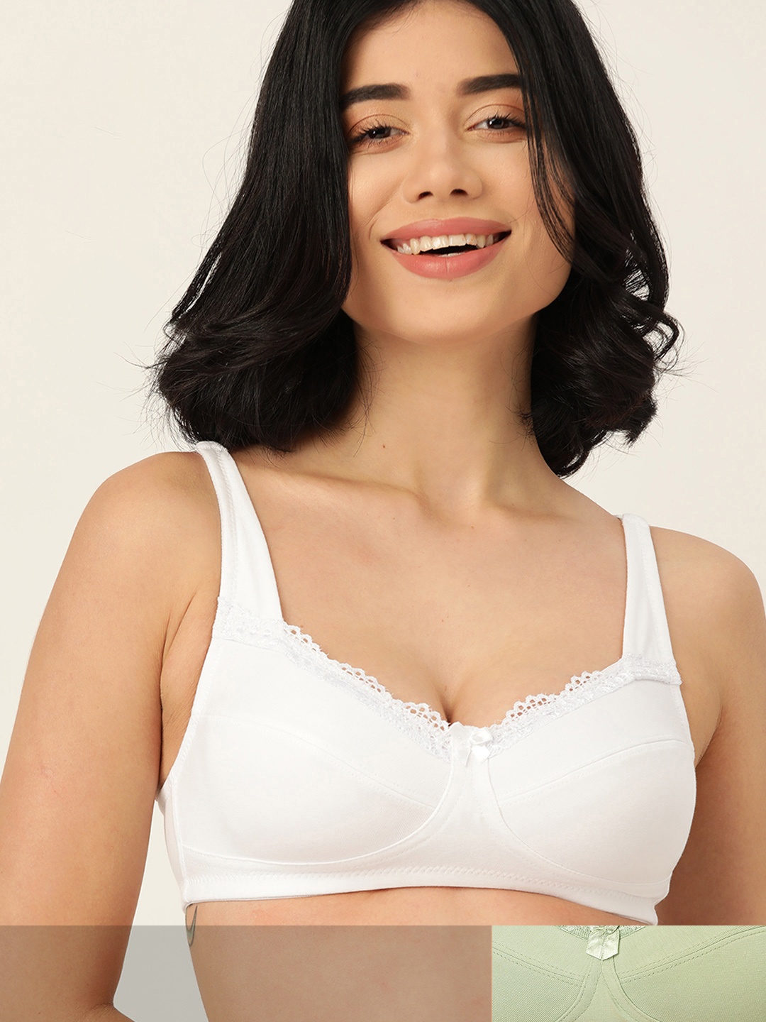 

DressBerry Pack of 2 Full Coverage Everyday Bras PM-DB-CT-02, White