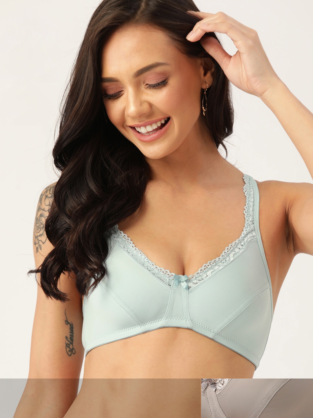

DressBerry Pack Of Two Medium Coverage Everyday Bra PM-DB-HL-01, Grey