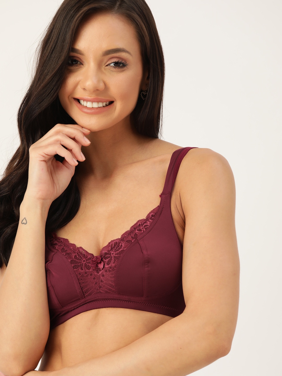 

DressBerry Maroon Everyday Bra Medium Coverage Lightly Padded PM-DB-TP-01