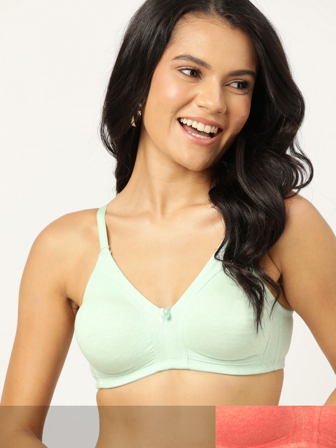 

DressBerry Women Pack of 2 Solid Everyday Medium Coverage Bra PM-DB-MS-01, Green