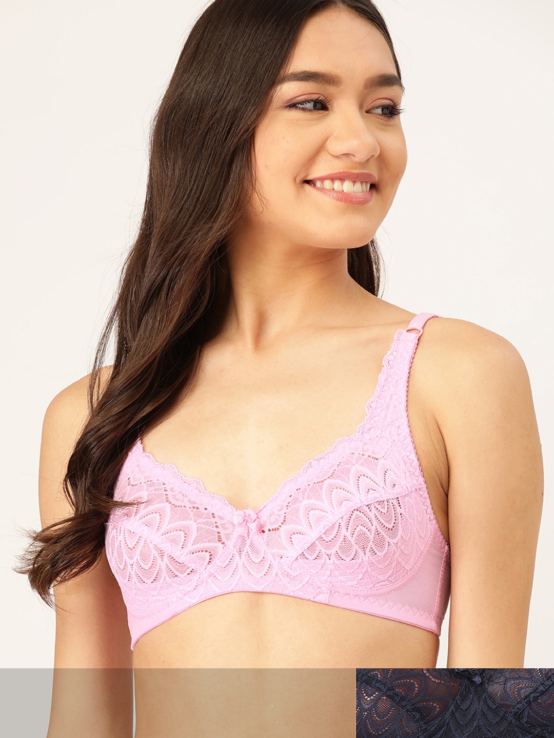 

DressBerry Pack of 2 Lace Everyday Bras, Lavender