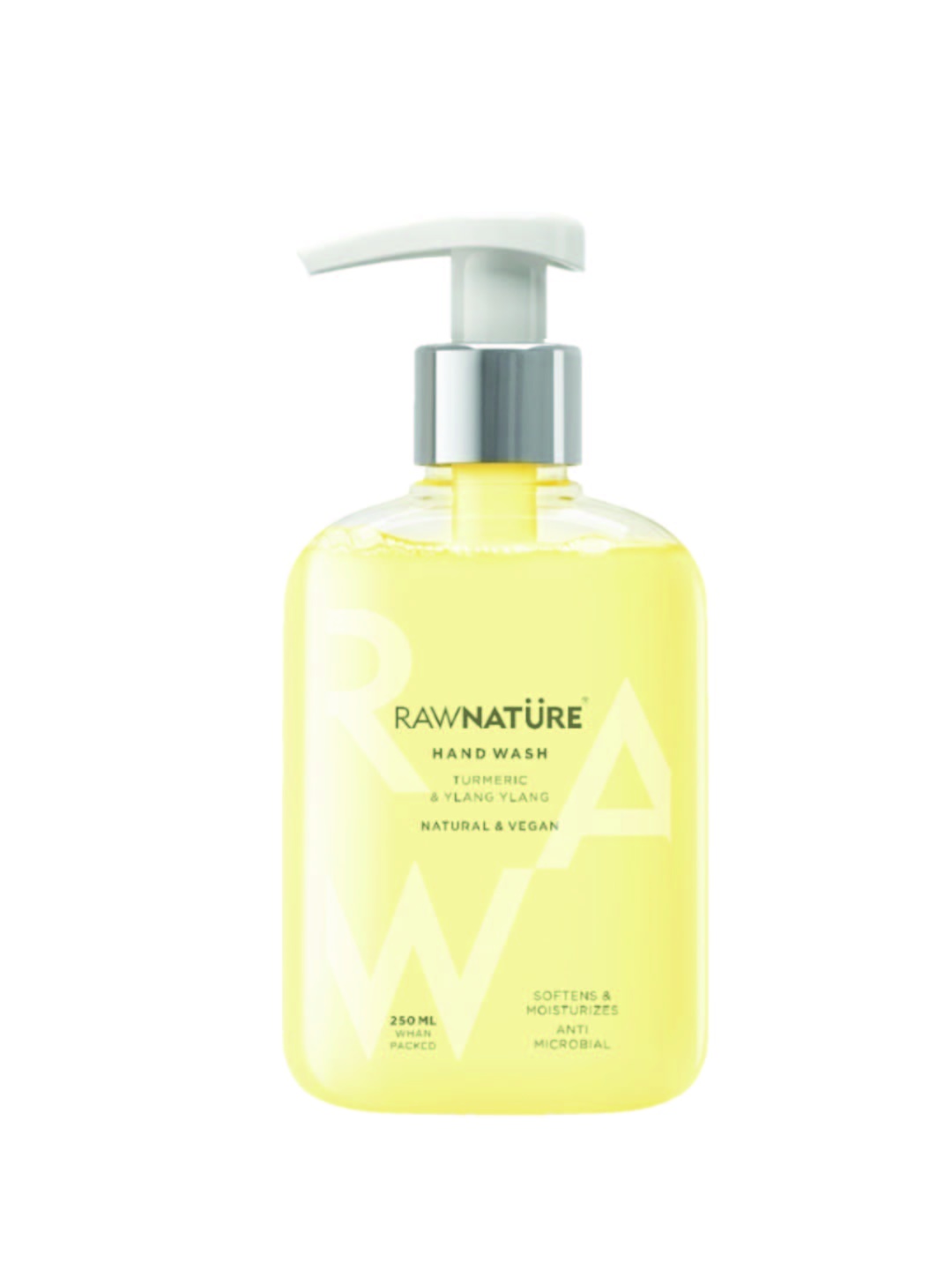 

RAW NATURE Turmeric & Ylang Ylang Hand Wash 250 ml, Yellow