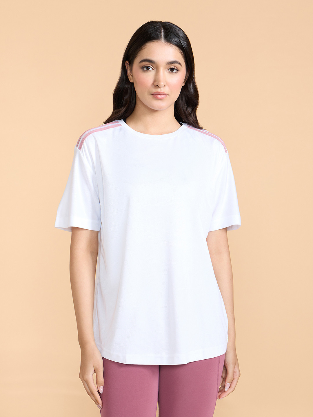 

KICA Knitted Fast Drying Oversized Gym T-shirt, White