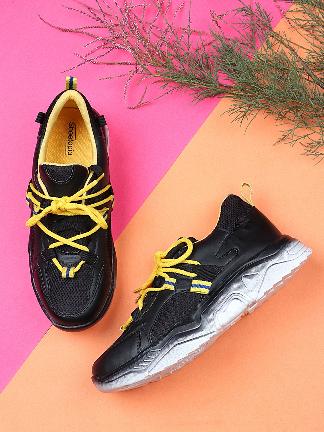 

Shoetopia Women Black Synthetic Walking Shoes
