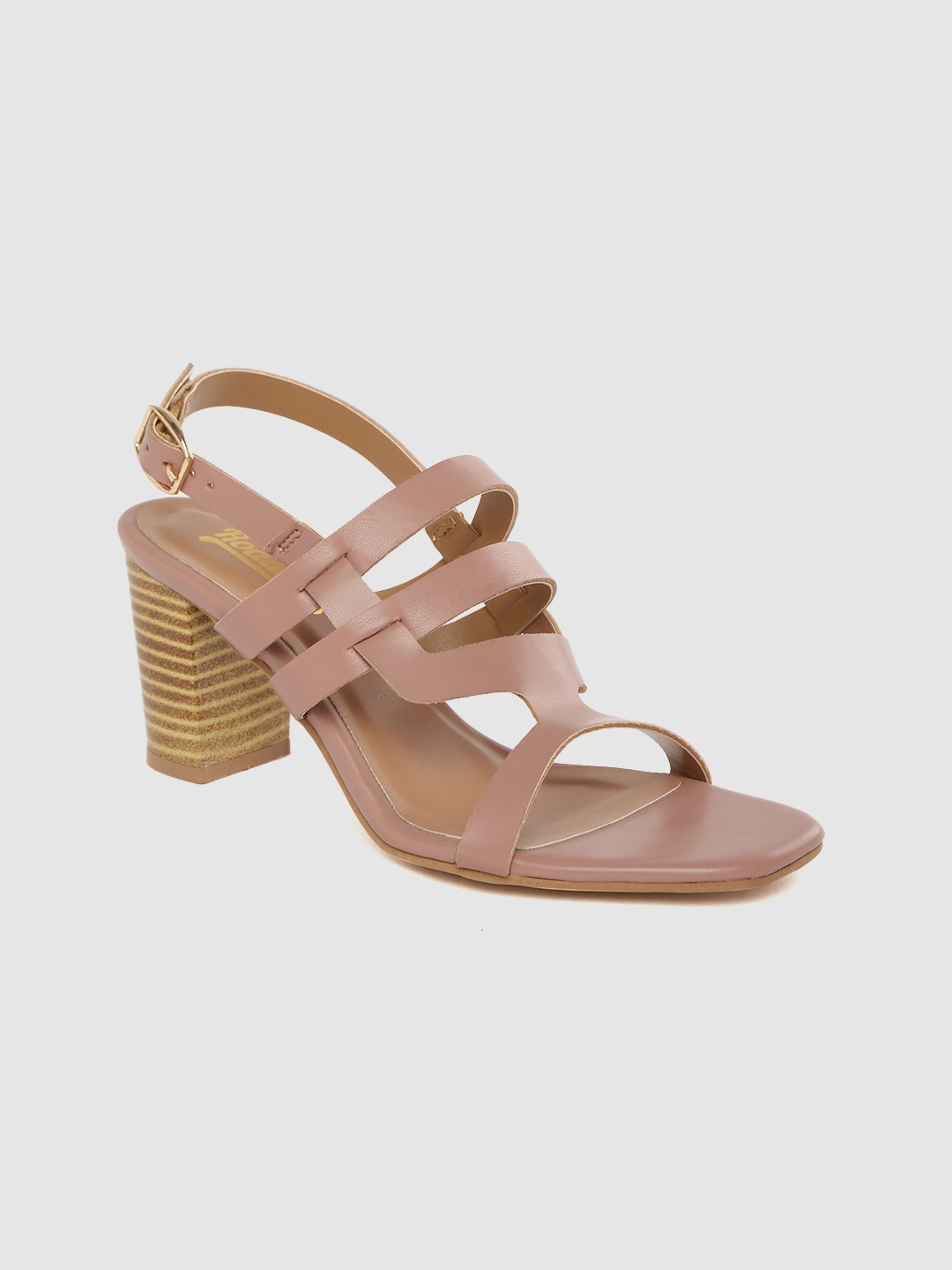 

Roadster Women Peach-Coloured Solid Block Heels