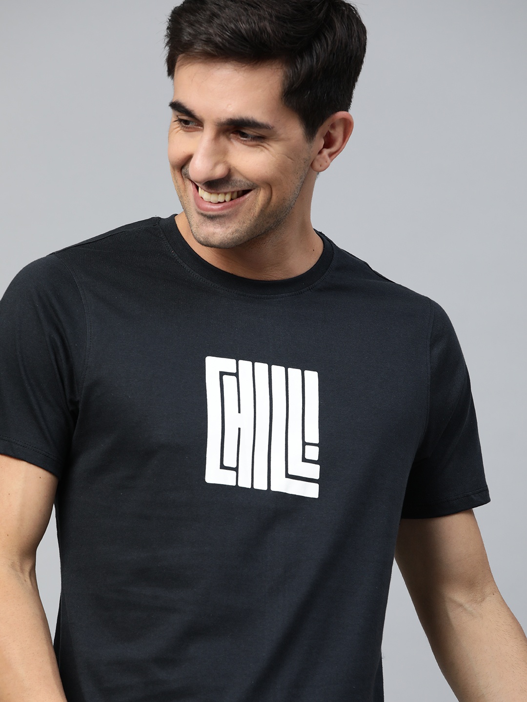 

Mast & Harbour Men Black Printed T-shirt