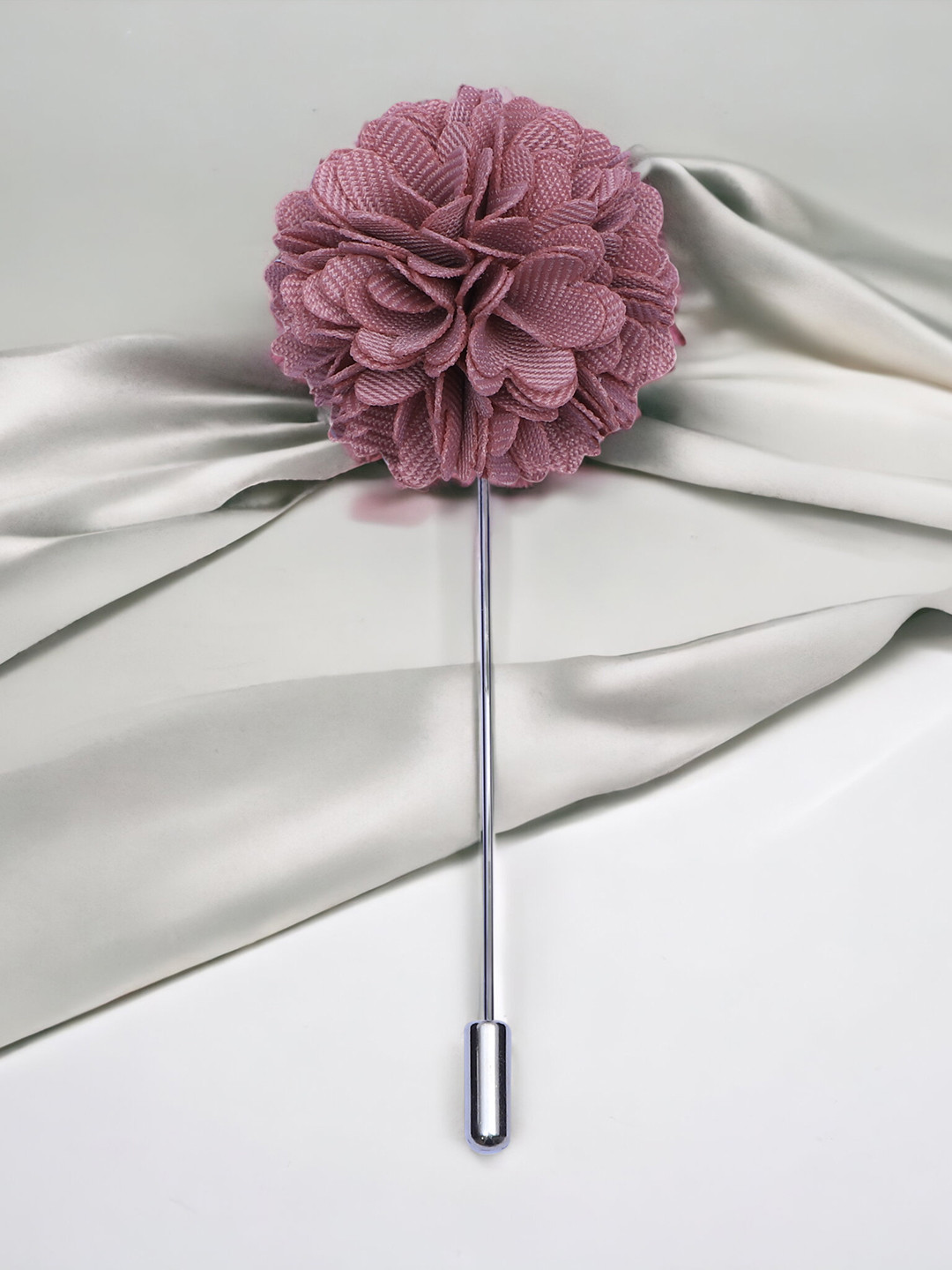 

PELUCHE Unisex Purple & Gold Floral Lapel Pin