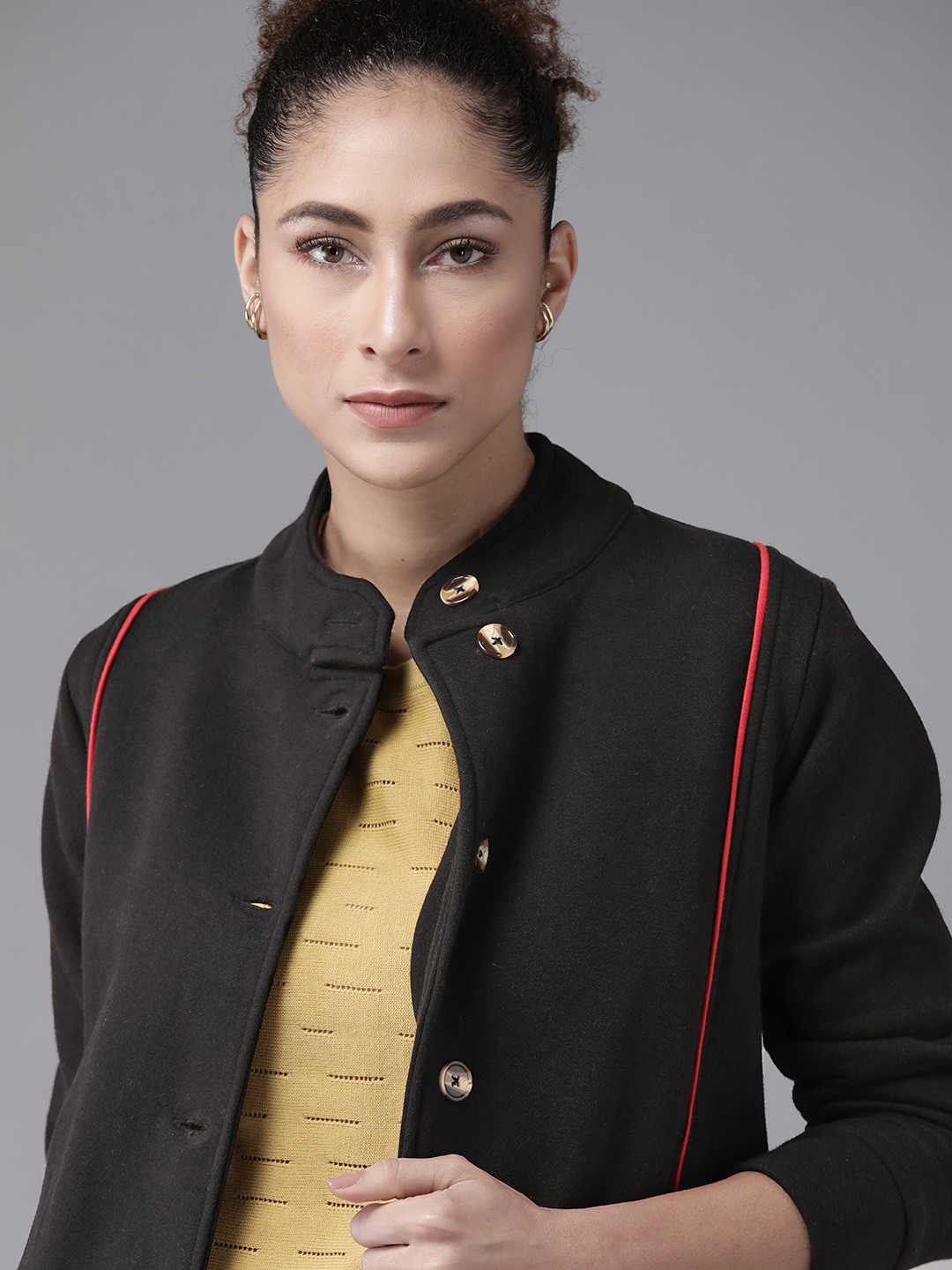 

Roadster Women Black Tailored Jacket