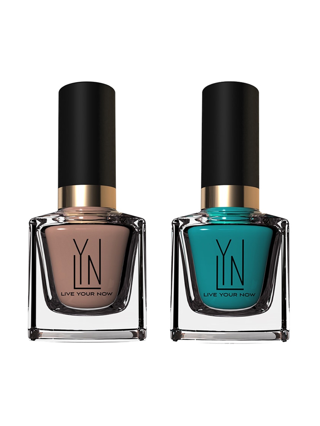 

LYN LIVE YOUR NOW Set of 2 Birthday Suit & Teal Me More Nail Paint, Beige