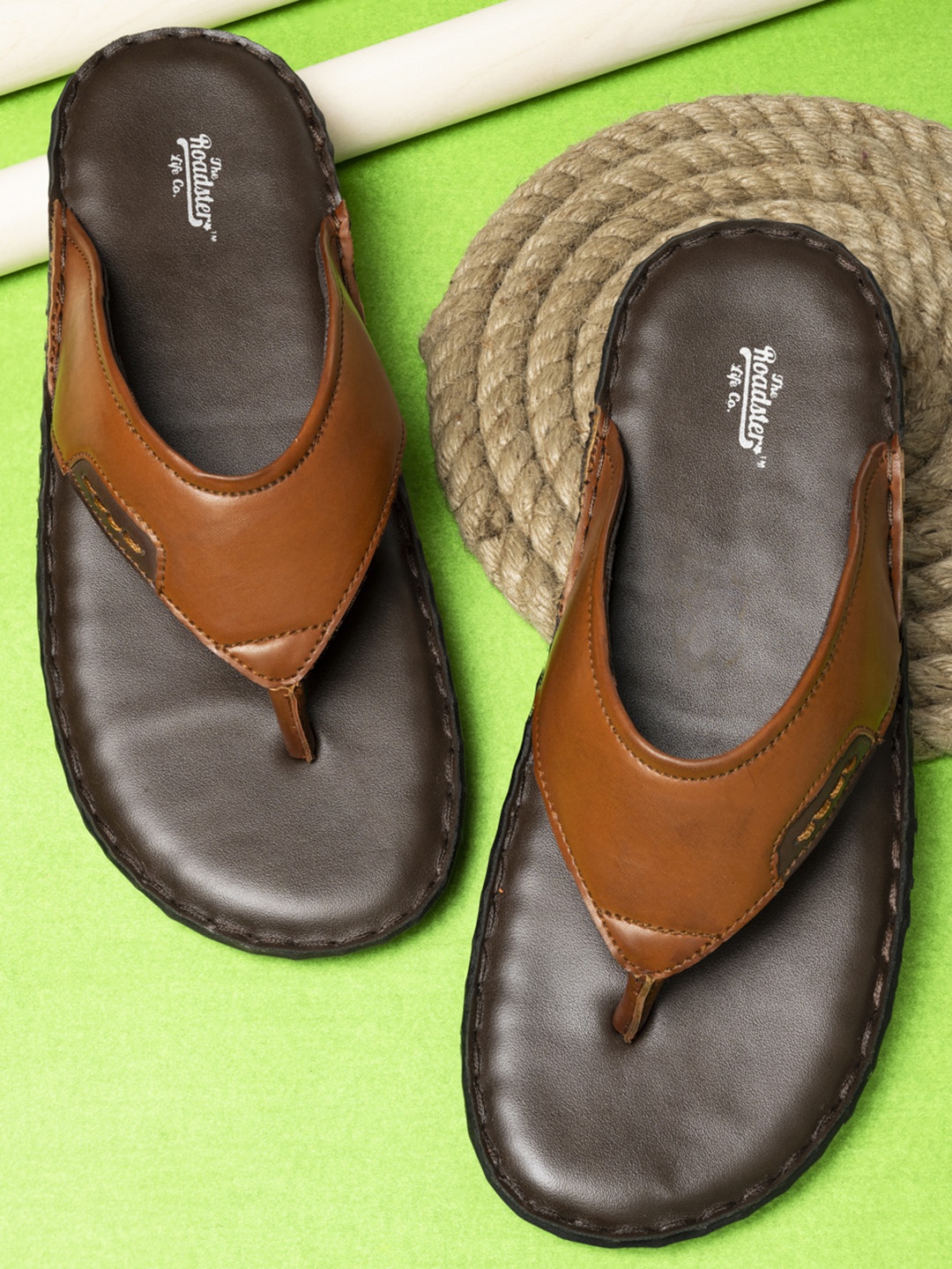 

Roadster Men Tan Thong Flip-Flops