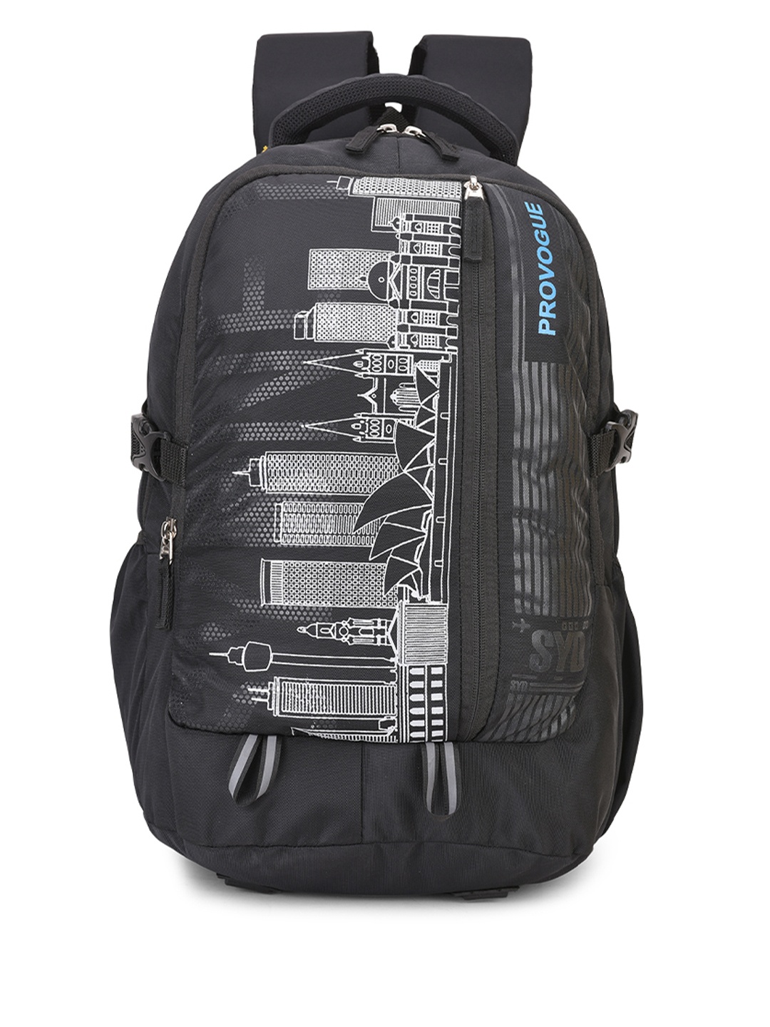 

Provogue Unisex Black & White Graphic Backpack