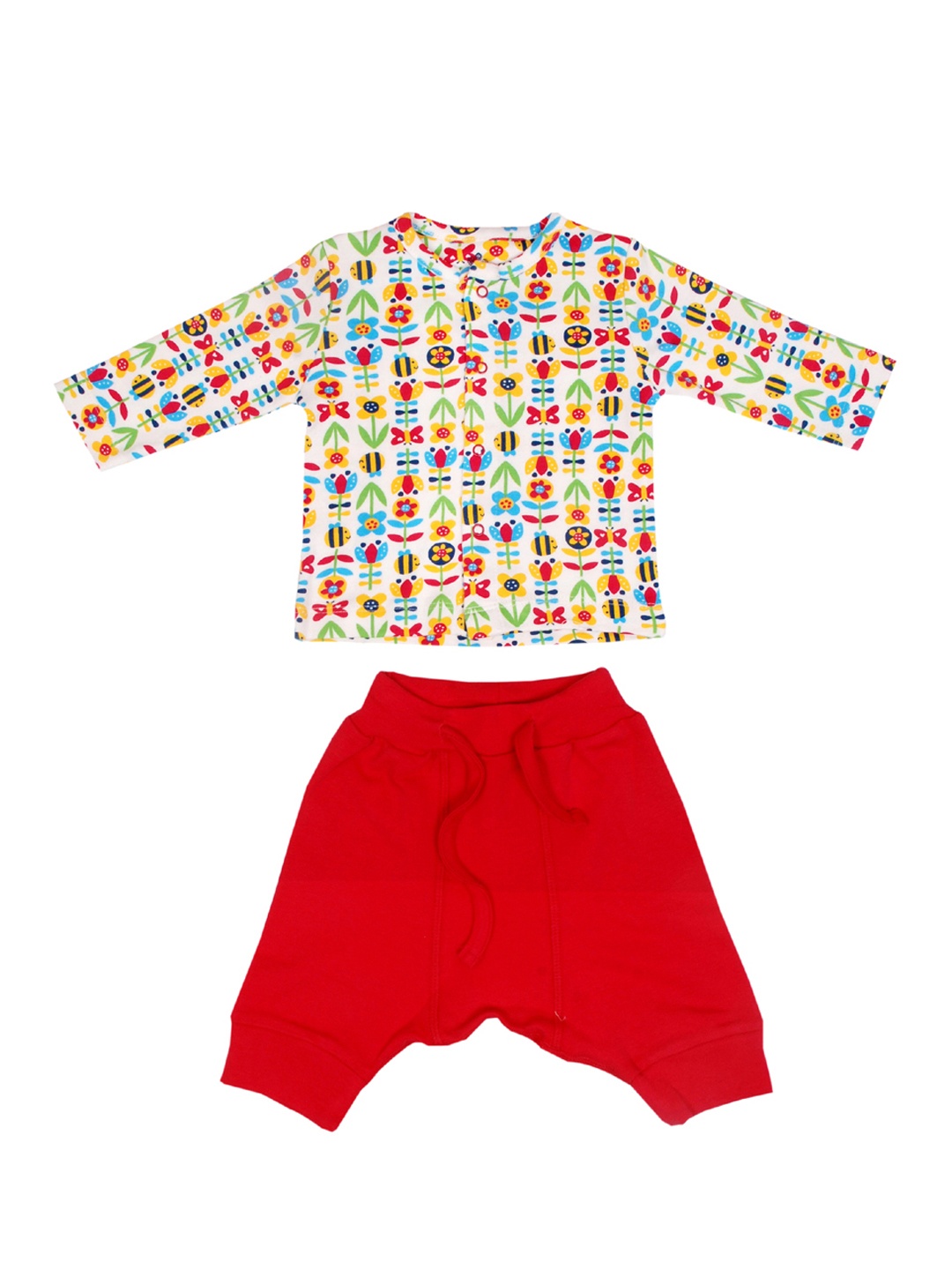 

candy cot Unisex Kids Multicoloured Printed T-shirt with Pyjamas, Multi