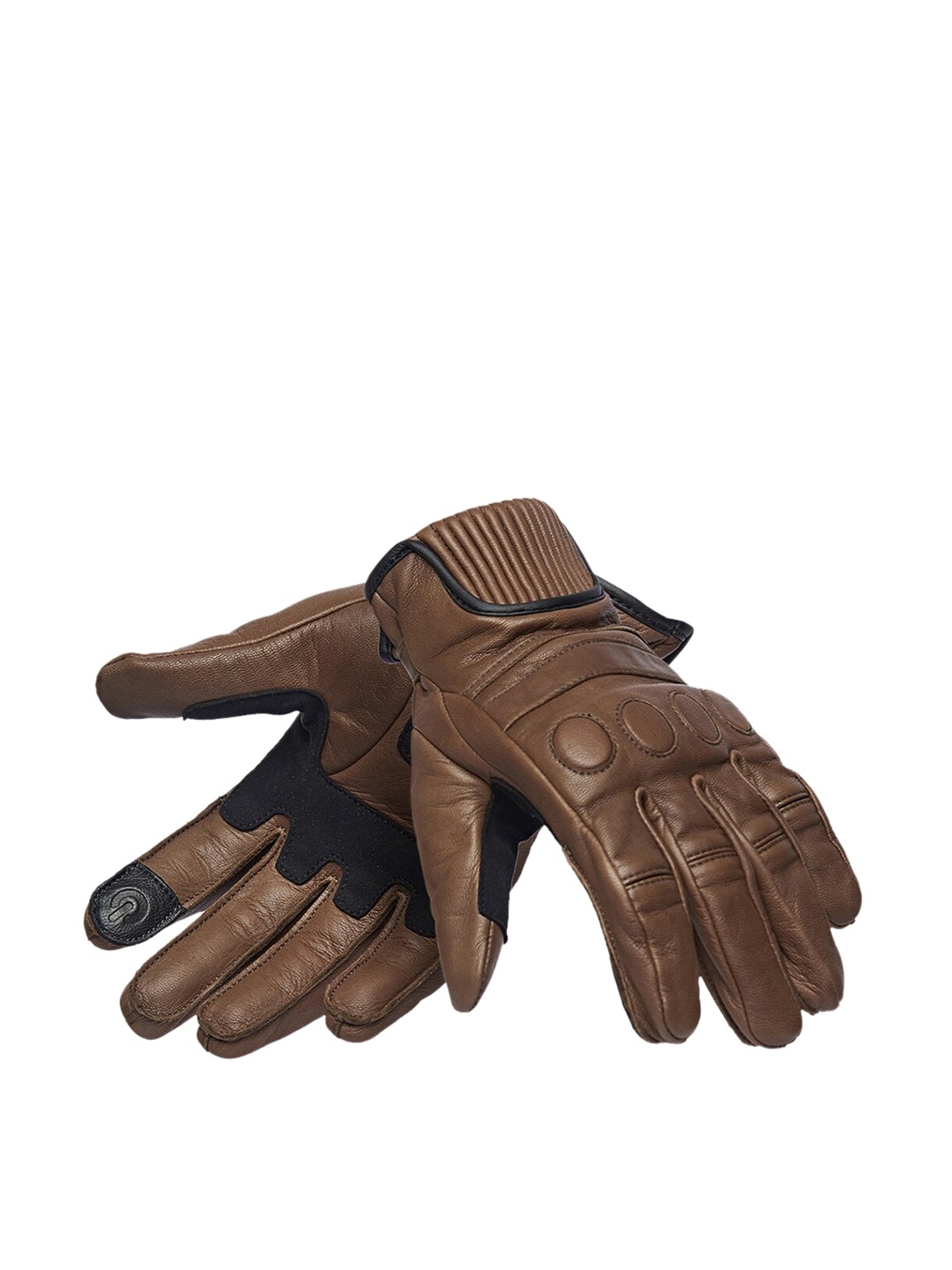 

Royal Enfield Men Brown Genuine Leather Rocker Gloves