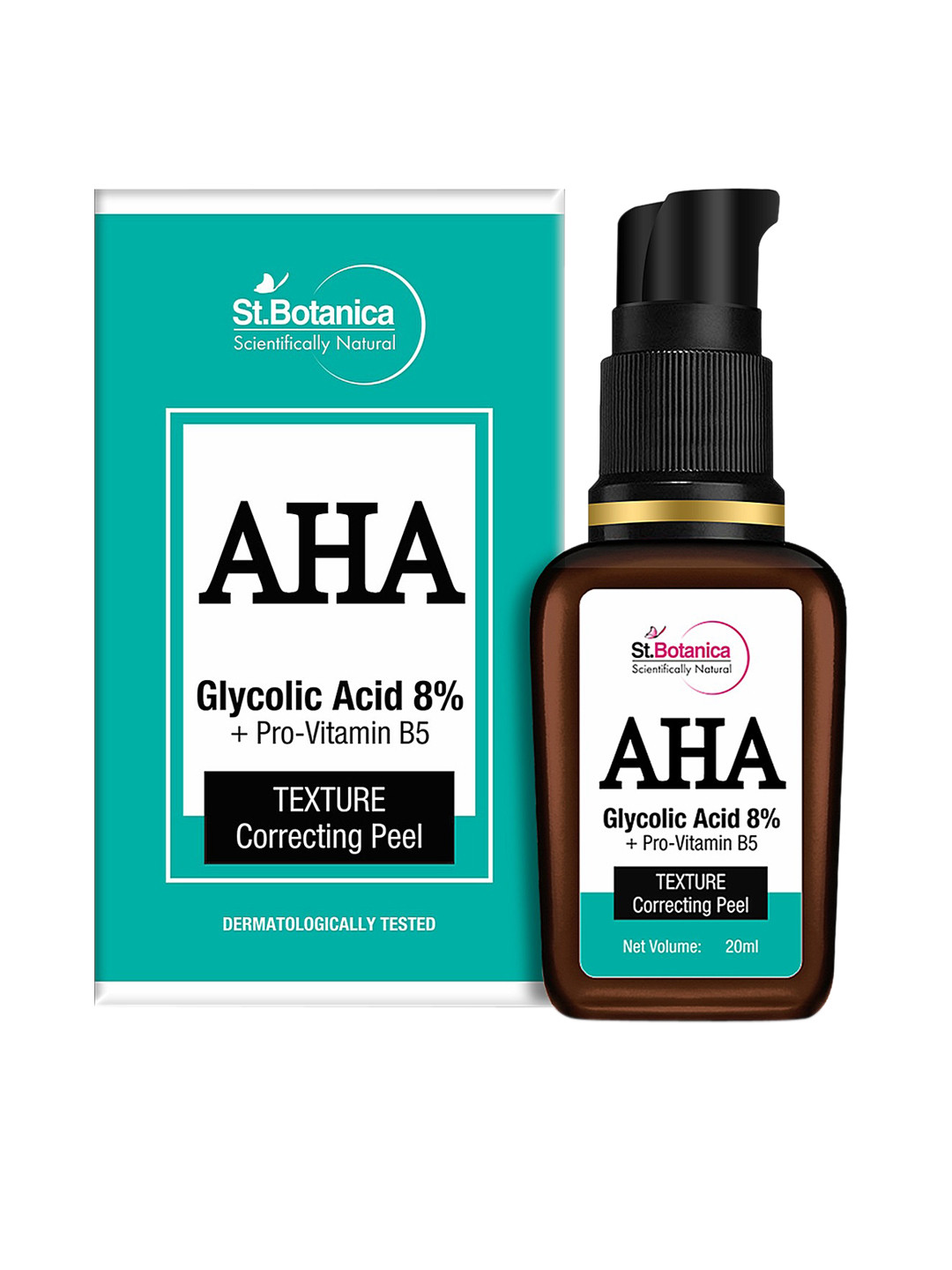 

St.Botanica Uneven Skin Corrector Combo (Vitamin C 20% + Glycolic Acid 8% Serum), Orange