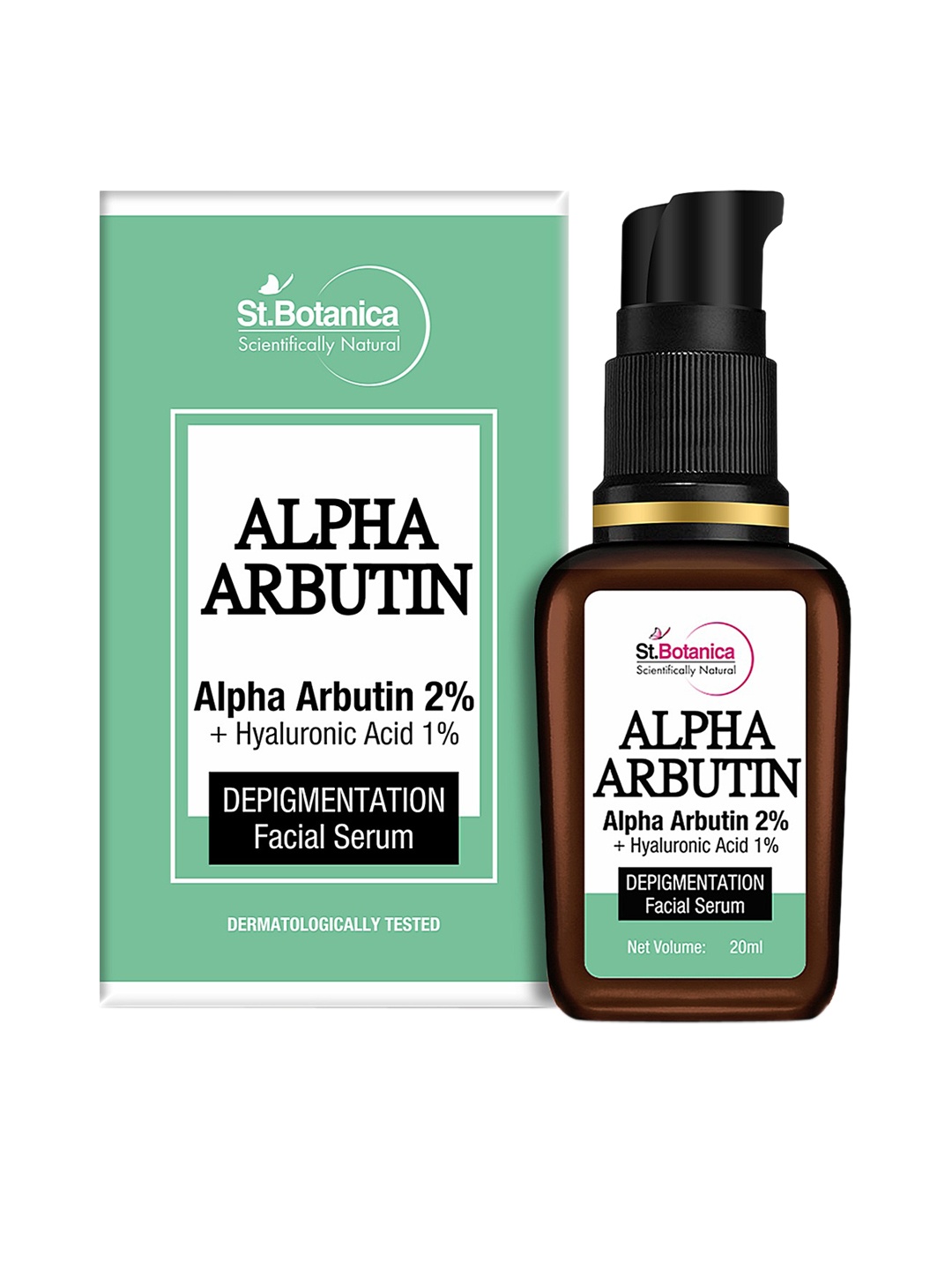 

St.Botanica Oily / Combination Skin Combo (Alpha Arbutin 2% + Salicylic Acid 2% Serum), Green