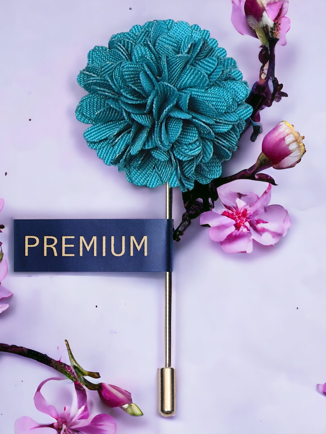 

PELUCHE Unisex Turquoise Blue Stunning Lapel Pin