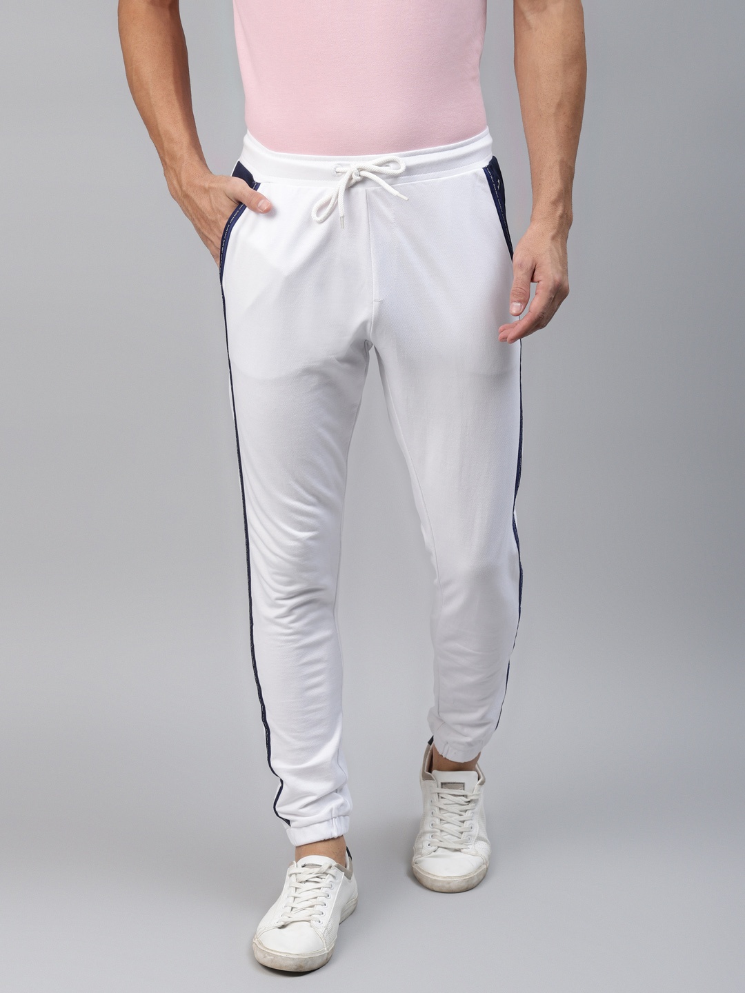 

Allen Solly Sport Men White Solid Pure Cotton Joggers