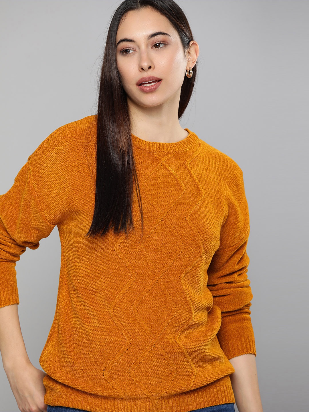 

Mast & Harbour Women Yellow Pullover