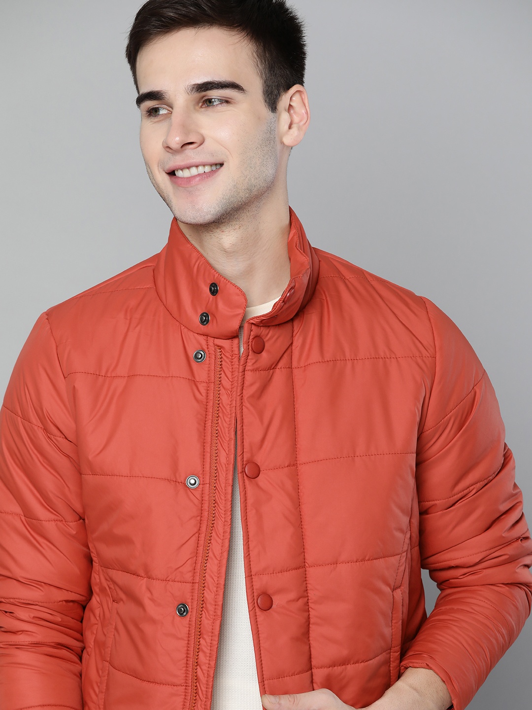 

Mast & Harbour Men Orange Padded Jacket