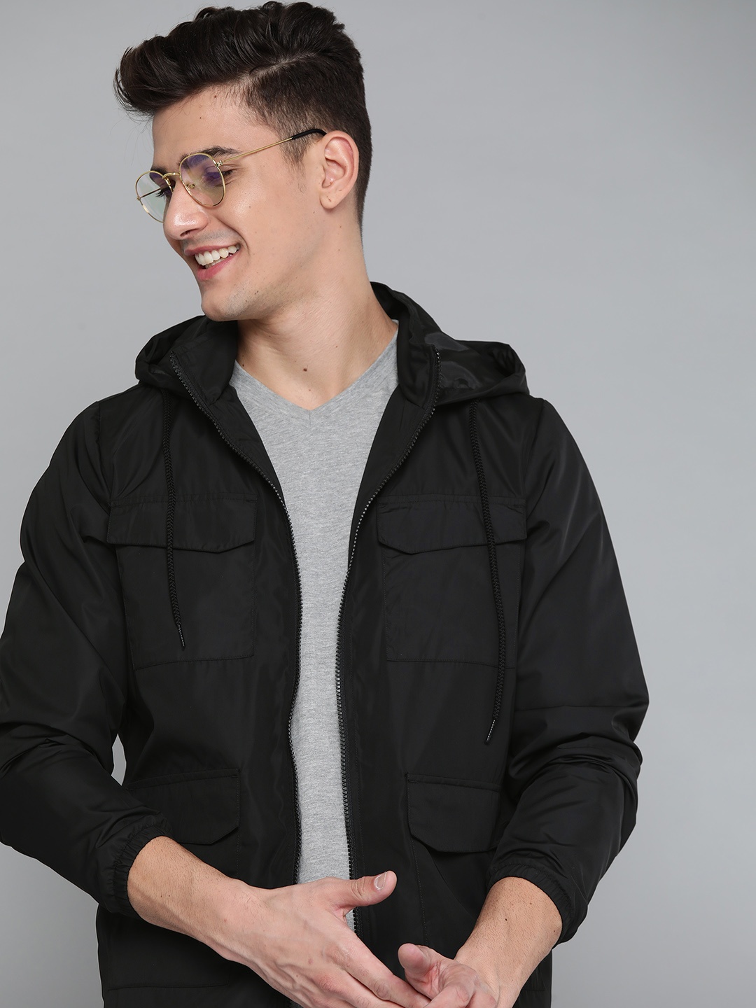 

Mast & Harbour Men Black Tailored Jacket