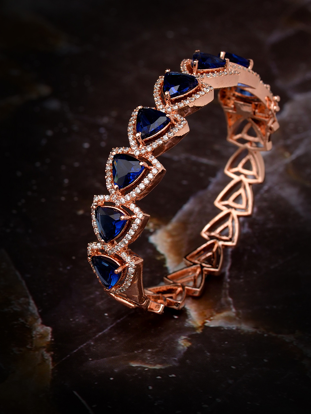 

Saraf RS Jewellery Rose Gold-Plated Handcrafted Bangle-Style Bracelet
