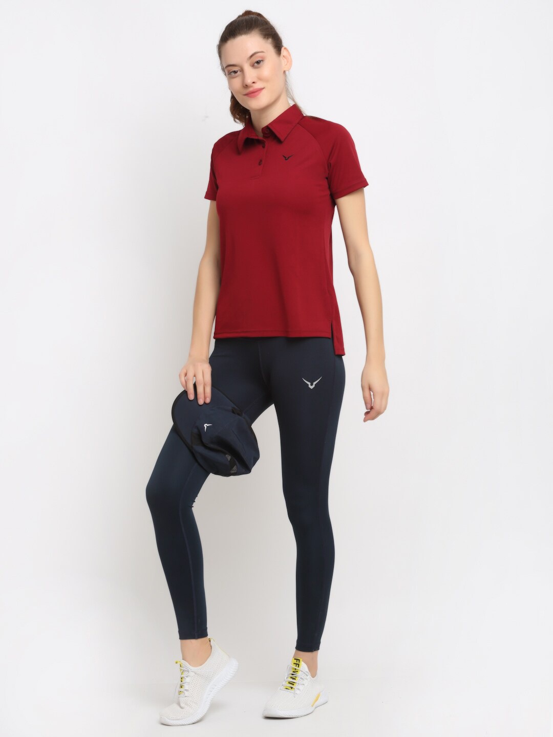 

Invincible Women Raglan Polo T-Shirt, Maroon