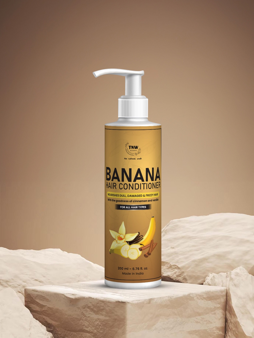 

TNW The Natural Wash Banana Hair Conditioner 200 ml, Yellow