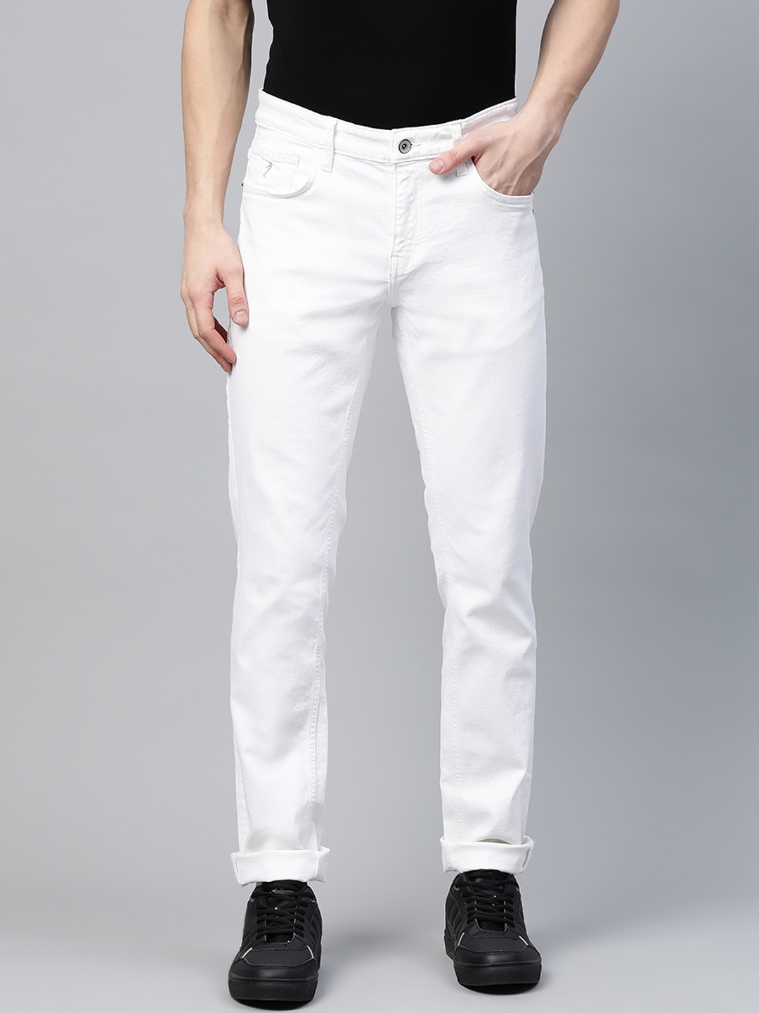 

Indian Terrain Men White Slim Fit Stretchable Jeans