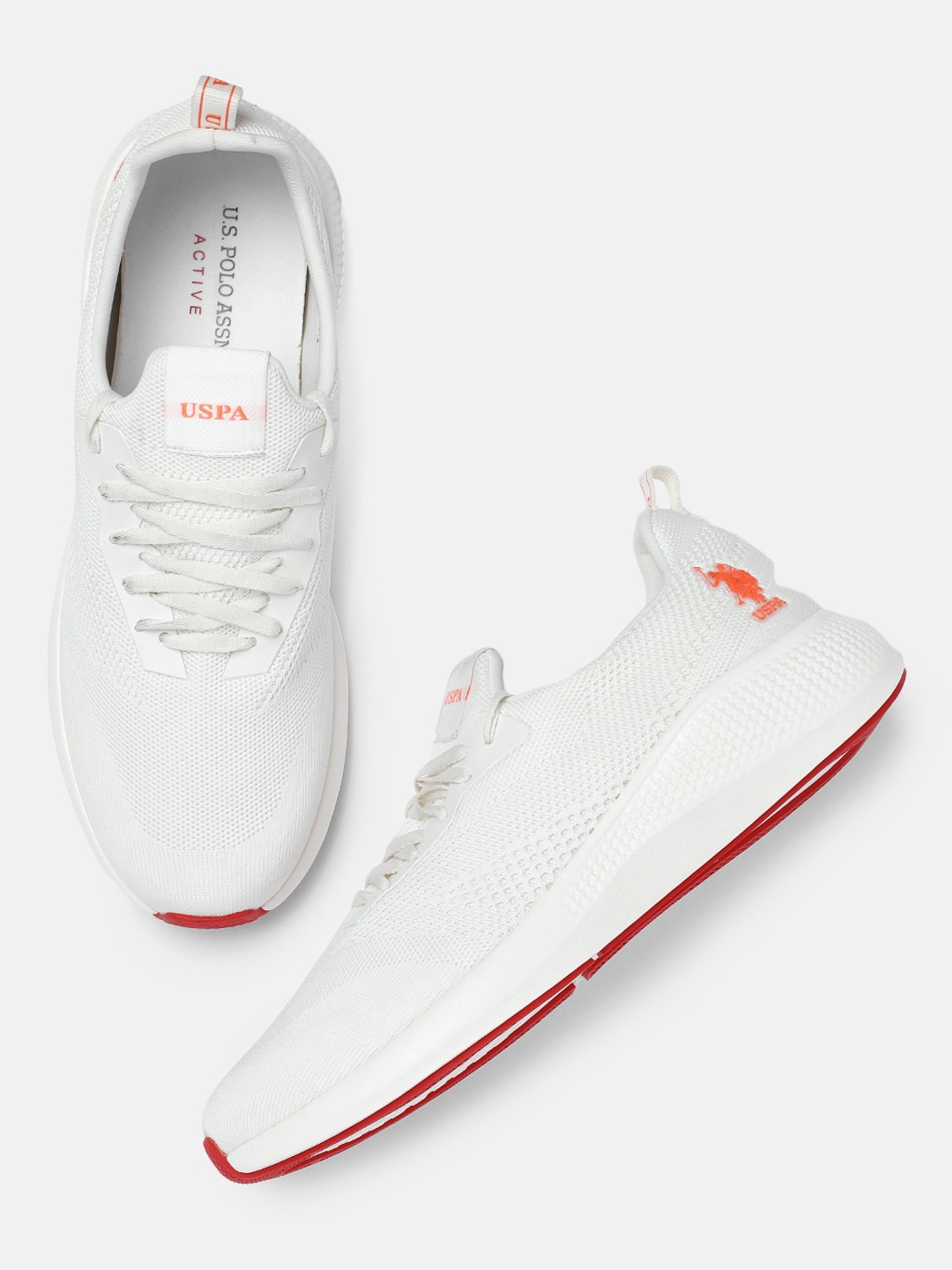 

U.S. Polo Assn. Men White LEBRON 2.0 Walking Shoes