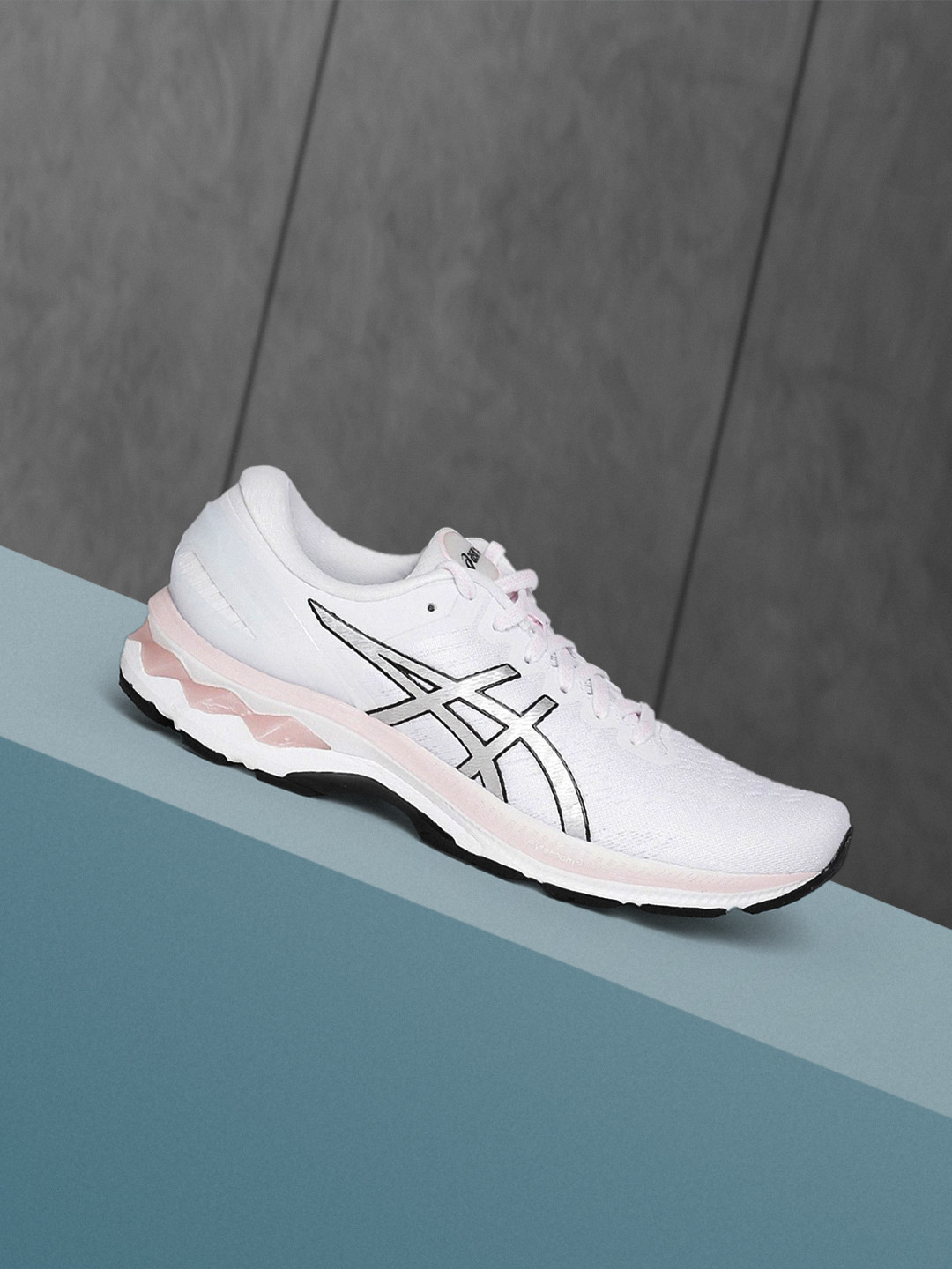

ASICS Women White Gel-Kayano 27 Running Shoes