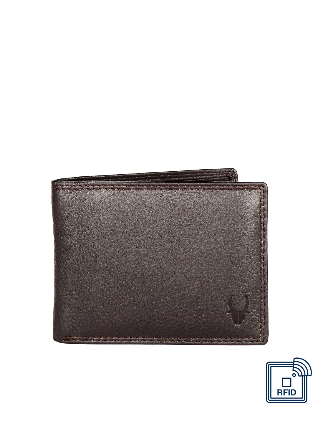 

WildHorn Men Brown Solid Two Fold Leather Wallet