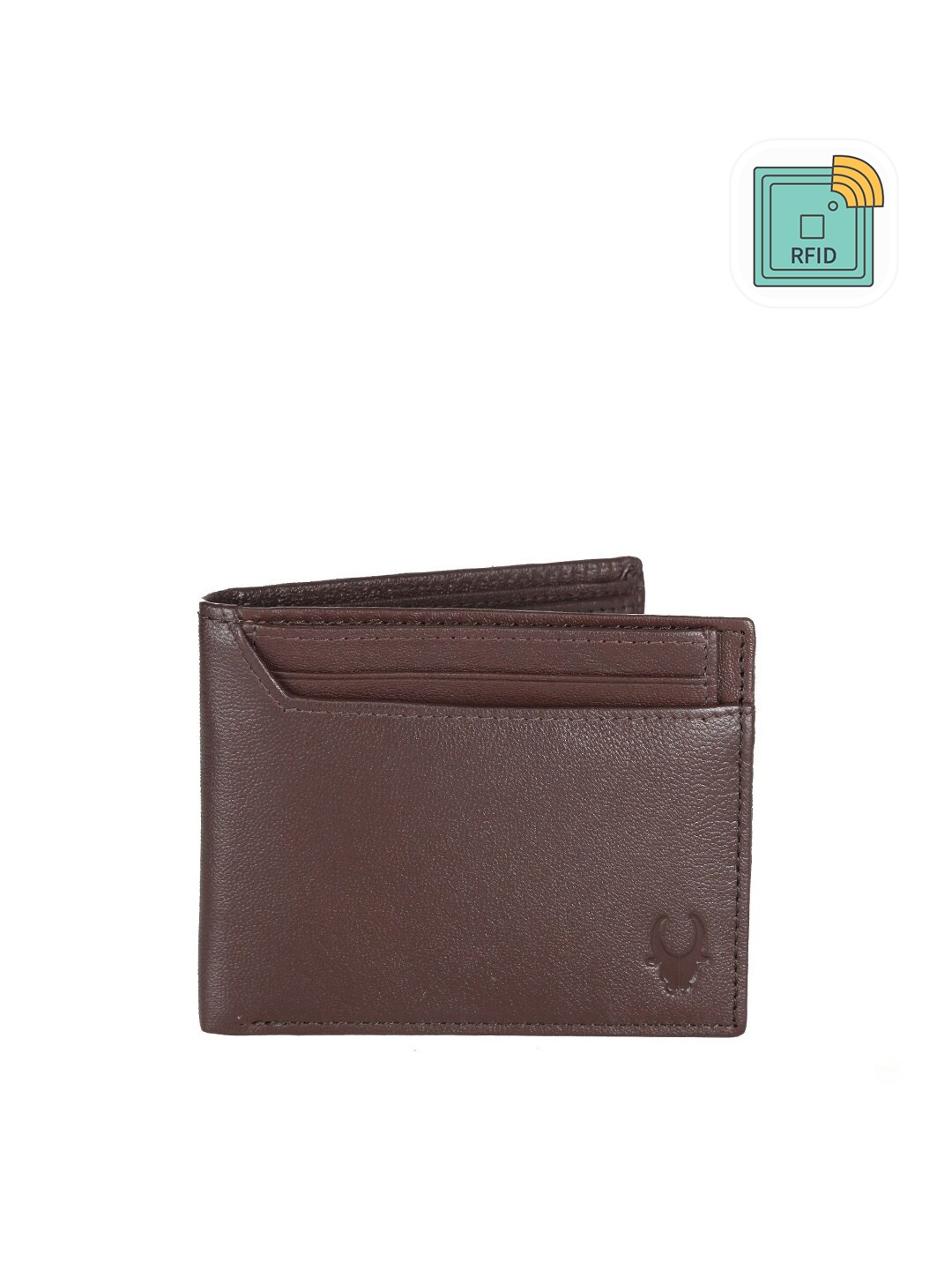 

WildHorn Men Brown Solid Two Fold Leather Wallet