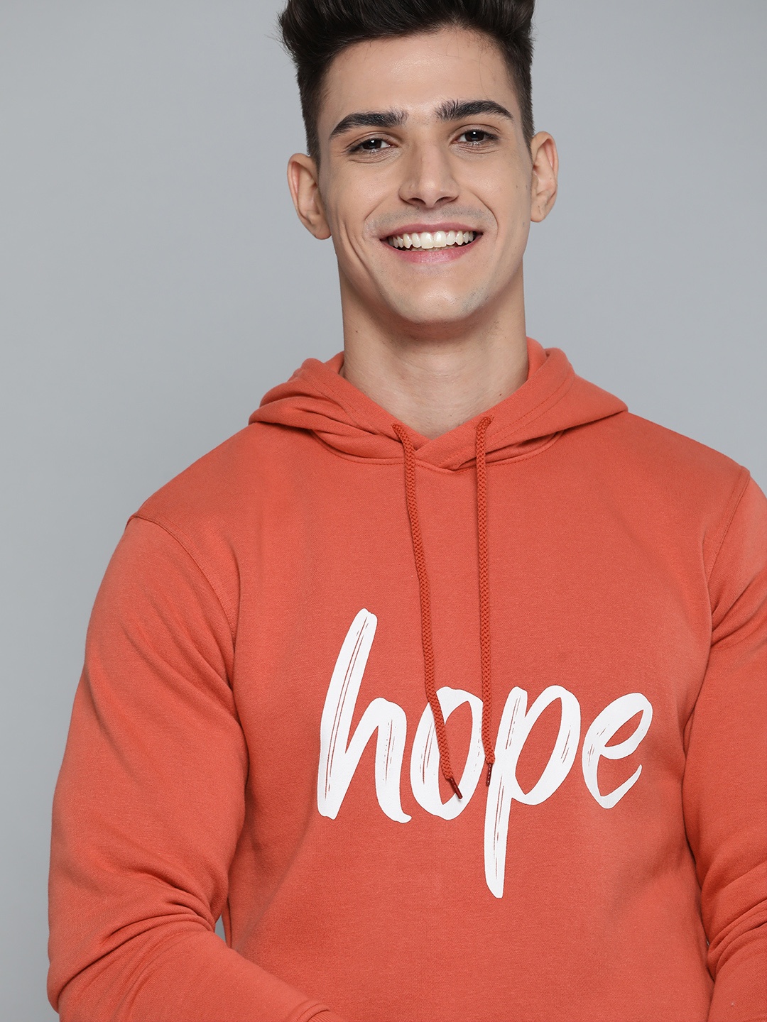 

Mast & Harbour Men Coral Hooded Sweatshirt