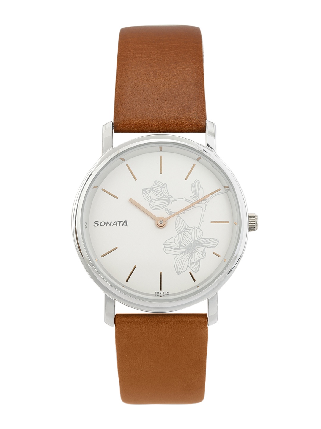 

Sonata Women White Leather Analogue Watch NN87029SL01W