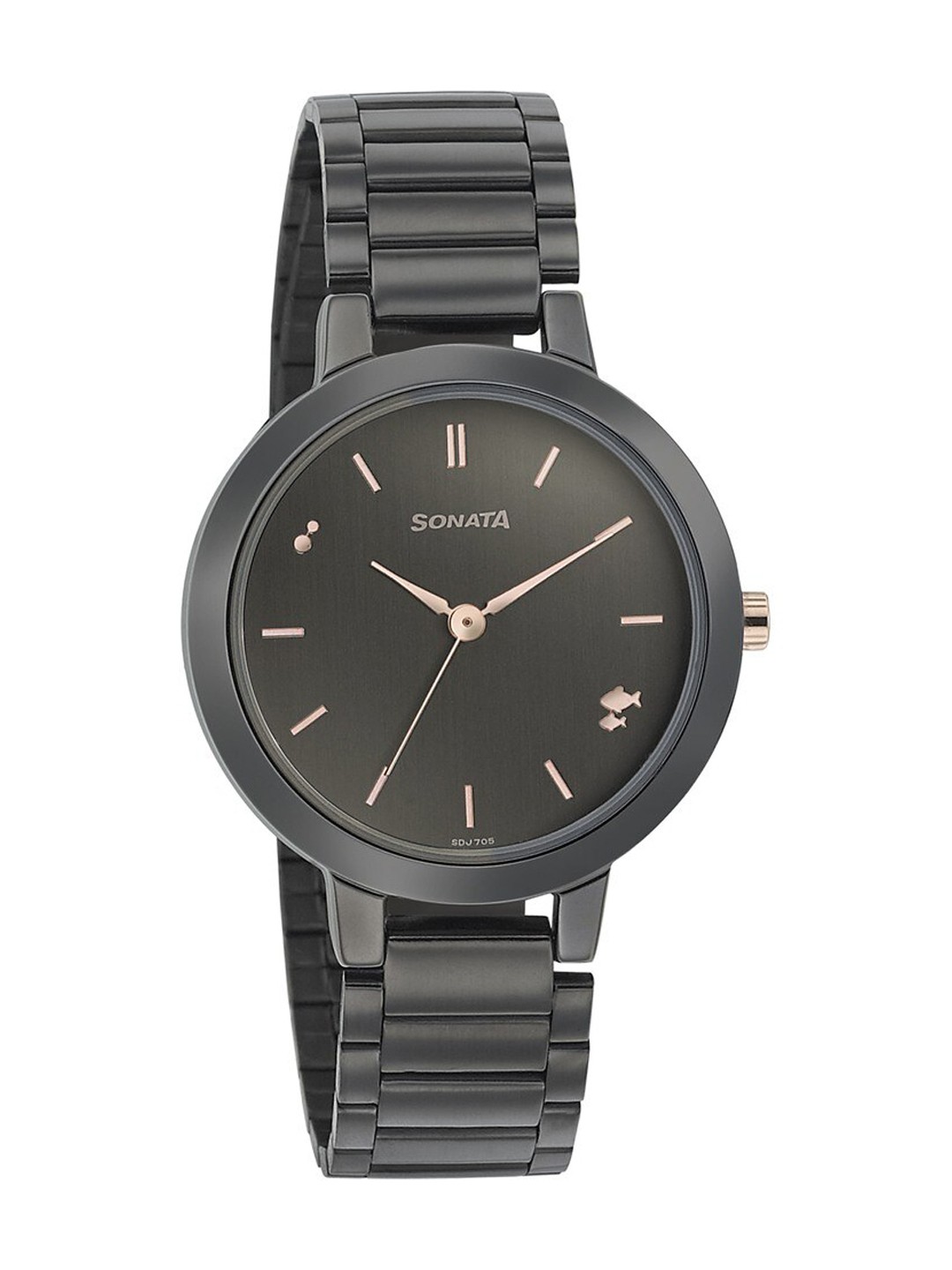

Sonata Women Grey Dial Bracelet Style Straps Analogue Watch NN8141KM03