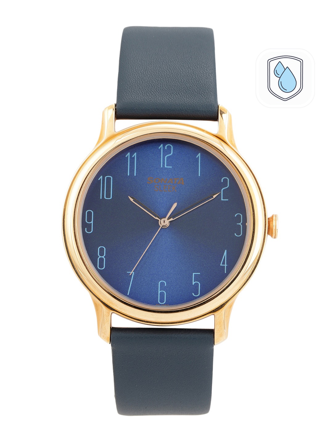 

Sonata Men Blue Leather Analogue Watch NN7128WL05