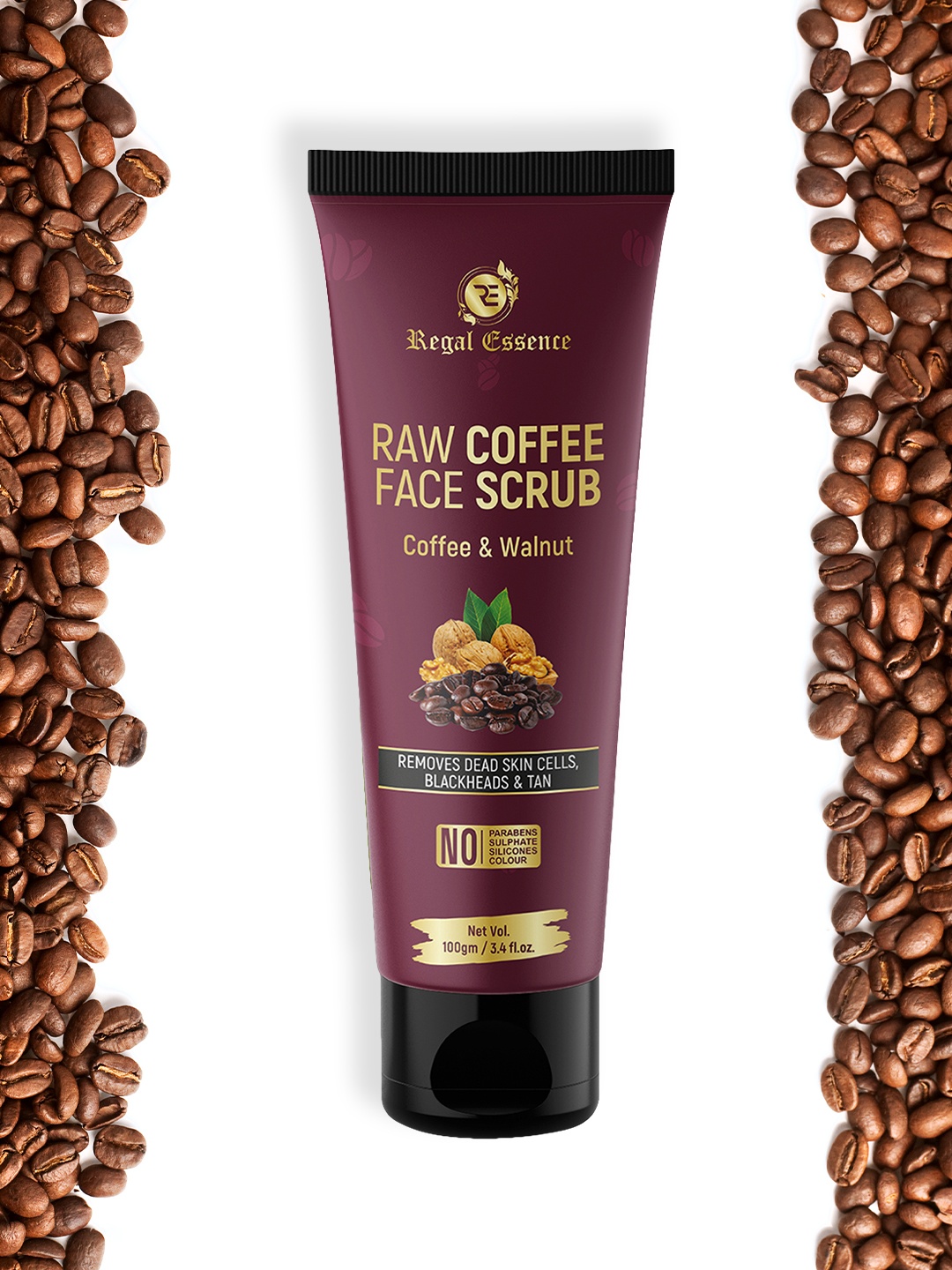 

Regal Essence Raw Coffee Face Scrub 100gm, Coffee brown