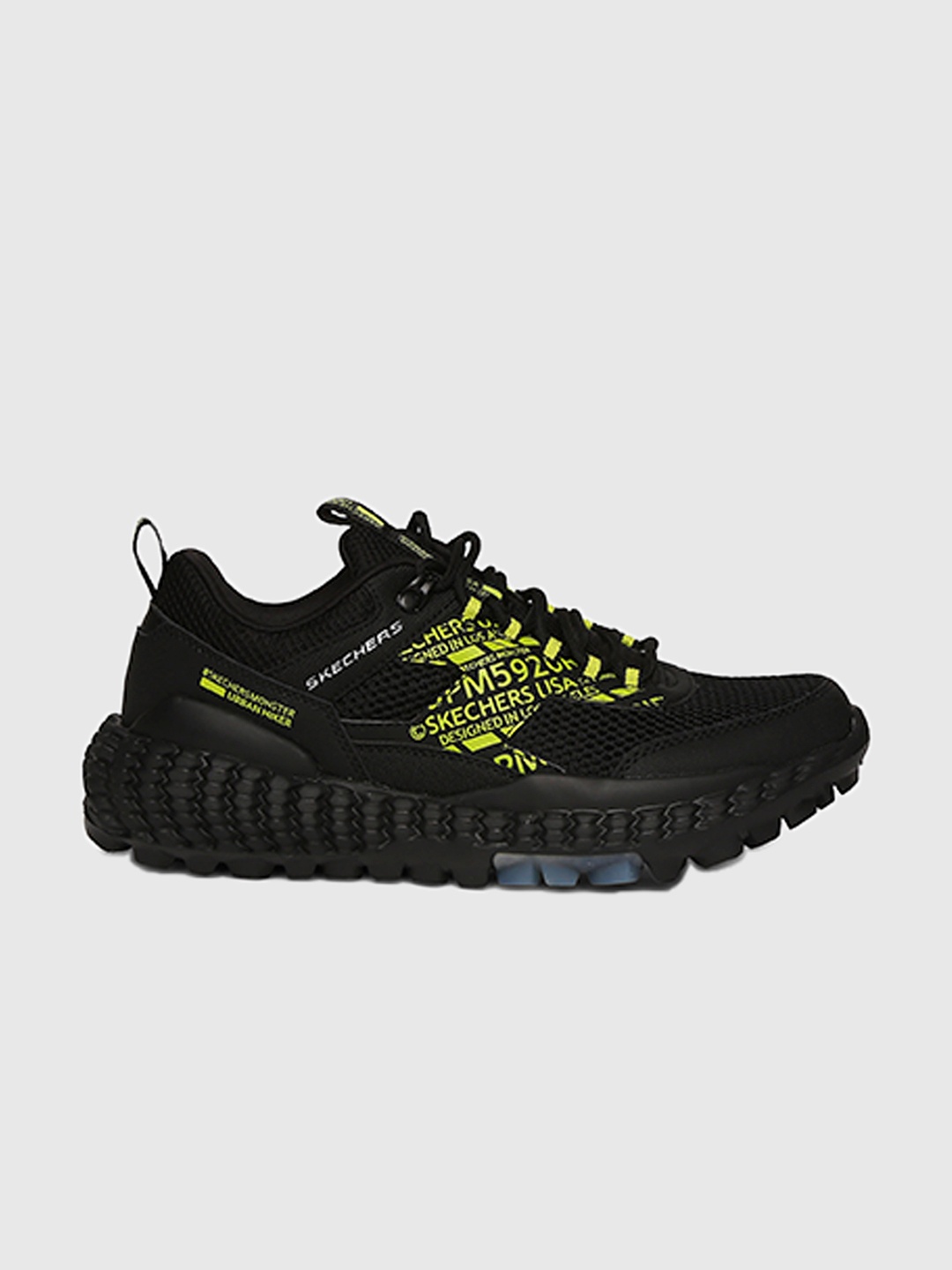

Skechers Men Black Monster Mashton Leather Sneakers