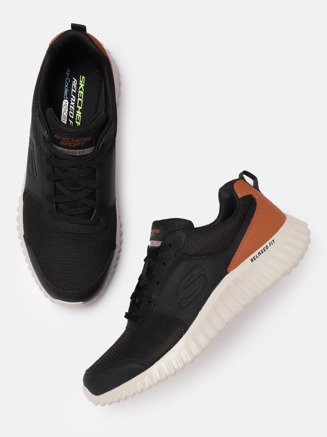 

Skechers Men Black Depth Charge 2.0 - Winkko Leather Sneakers