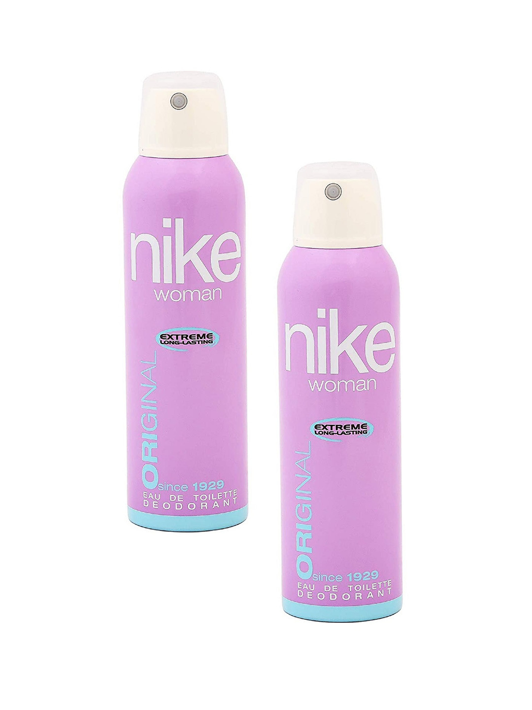 

Nike Pack Of 2 Woman Original Deodorant - 200 ml each, Transparent